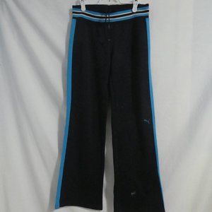 PUMA | medium | Navy joggers with blue, navy and white stripes | drawstring